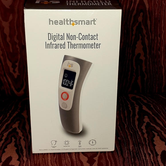 HEALTH SMART DIGITAL NON-CONTACT INFRARED THERMOMETER NEW IN BOX - Picture 1 of 6